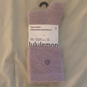 lululemon athletica Fuzzy Crew Socks in Light Lavender